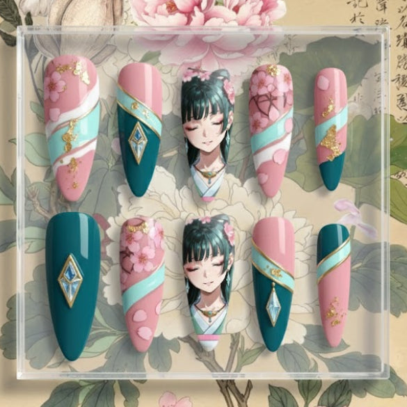 Mahou Nail Box - Handmade Reusable Press-On Nails