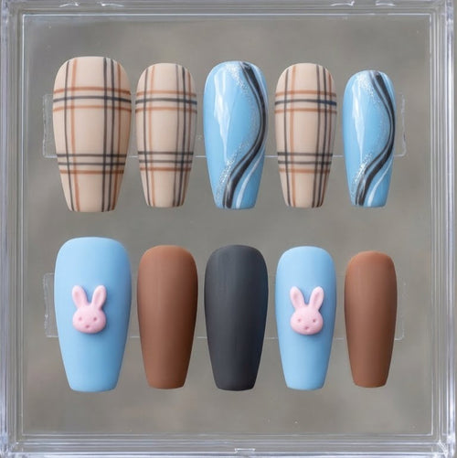 Pastel Plaid Bunny